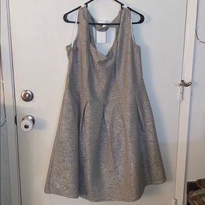 Grey Textured Full Dress